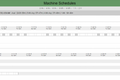 ProShop Machine Schedule
